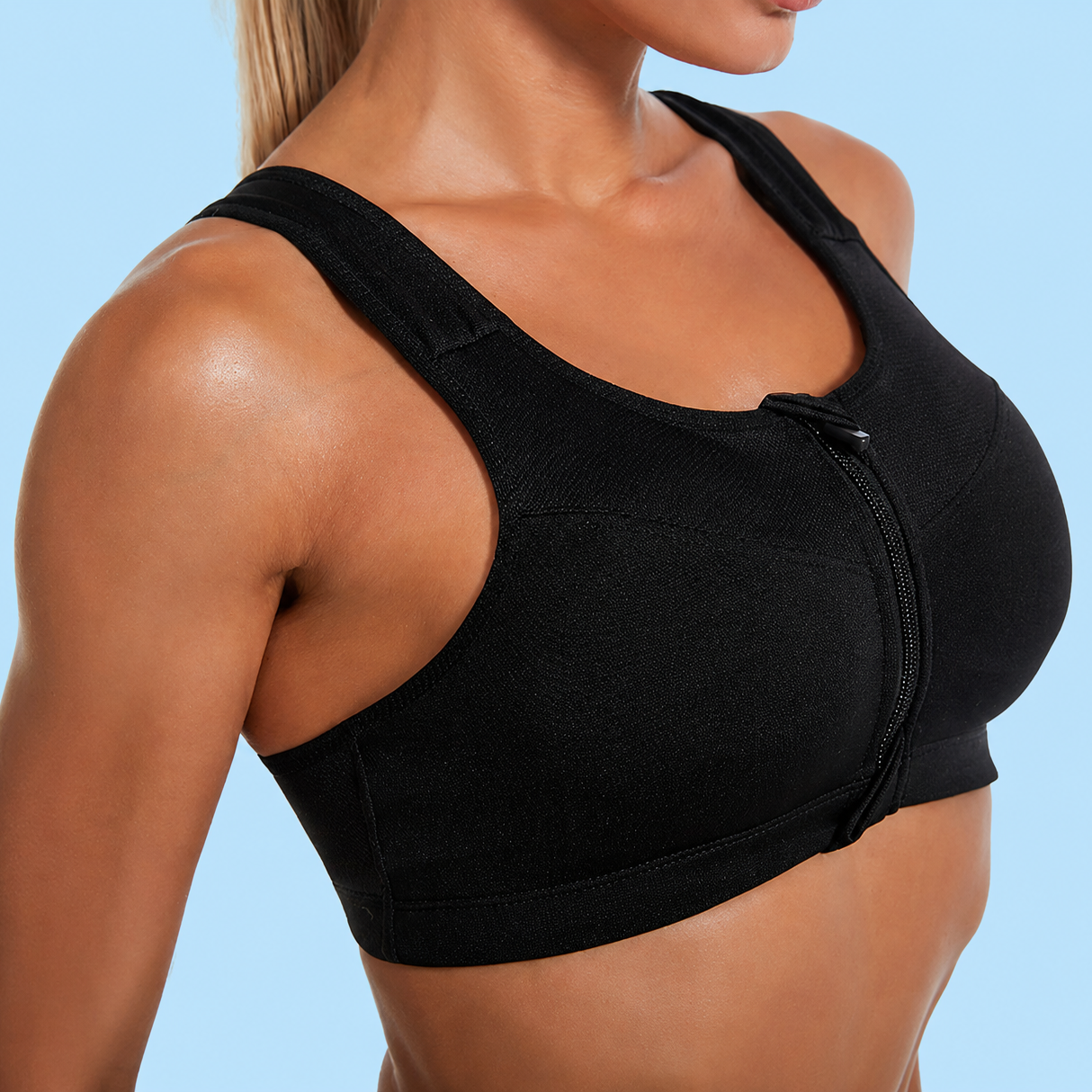 Zip-Up Bra